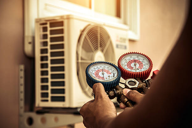 Professional Hvac technician working in Export, PA